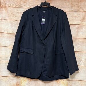 Express Linen Blazer Black Size‎ XXL